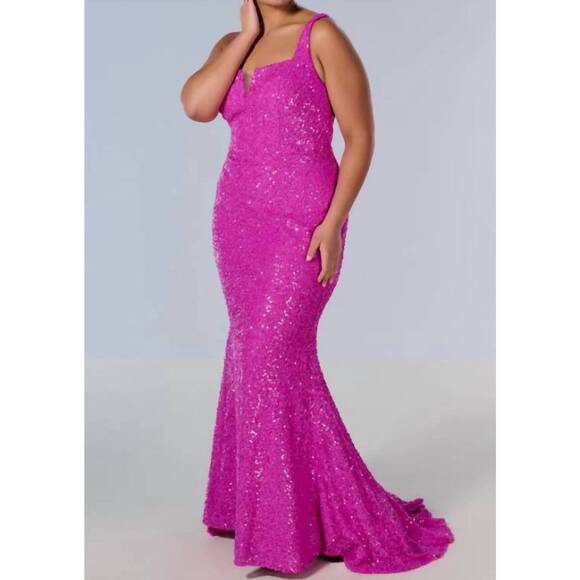 strapless open back dress Purple Velvet Tulle Long Prom Dresses, A-Line Evening Dresses US 8 / Picture Color main image 1
